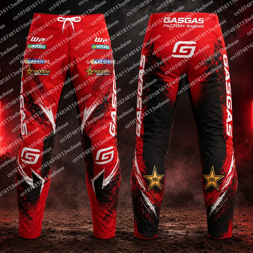Image of 2026 GASGAS Moto GP Rennhose Jogginghose Herren Motorrad-Sweathose Schnelltrocknende Wanderhose Offroad-Fahrer