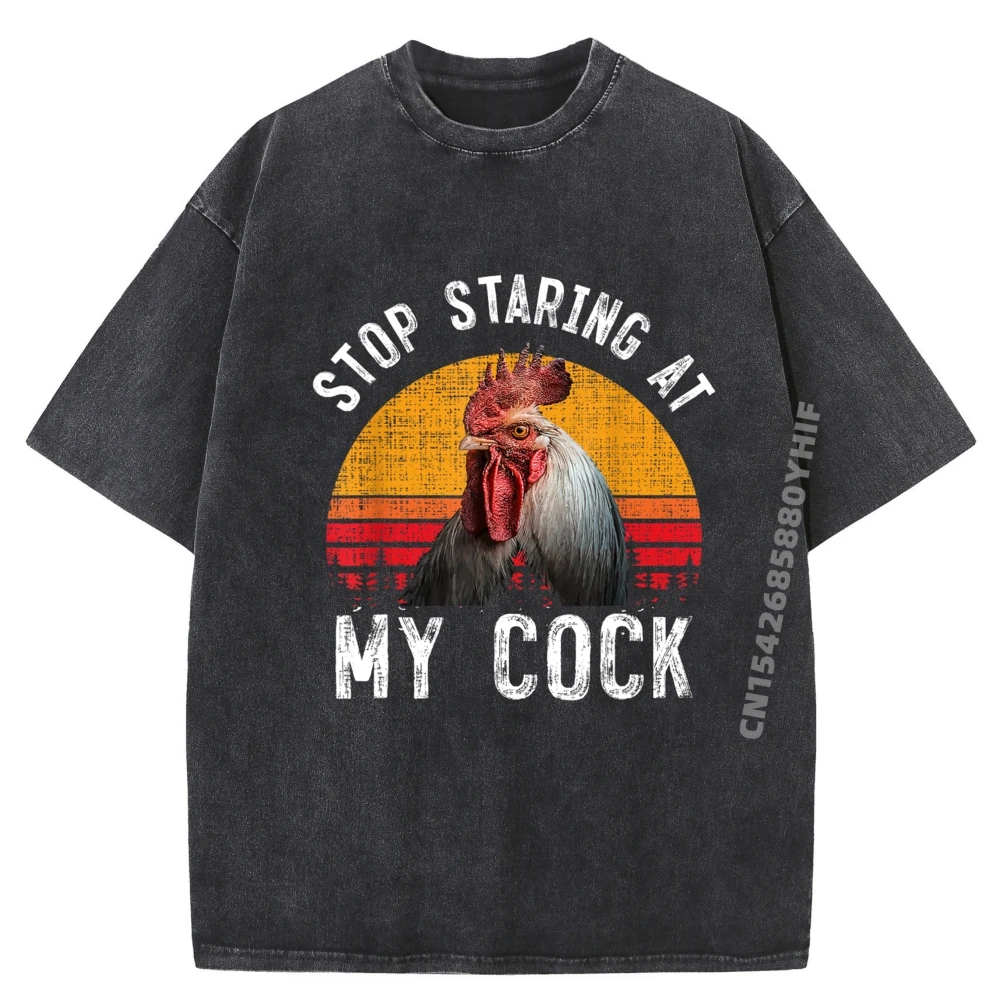 

Забавные футболки с рисунком курицы и петуха, мужские винтажные потертые футболки, классические топы с принтом