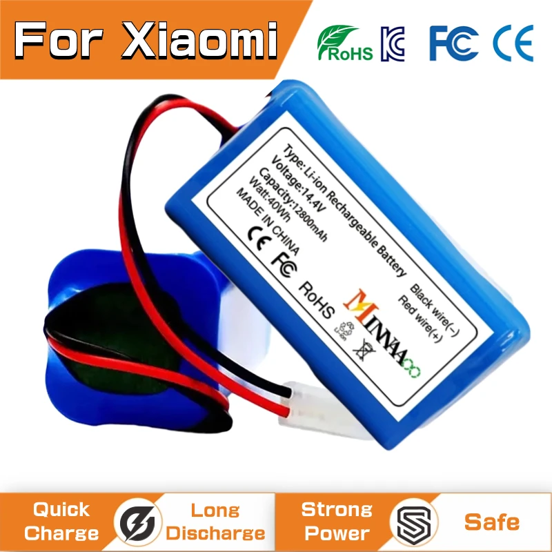 

2024 New 14.4v/14.8v 2600mAh 18650 Li-ion Battery for Xiaomi G1 Vacuum-Mop Essential MJSTG1 Robot Vacuum Cleaner Batterie