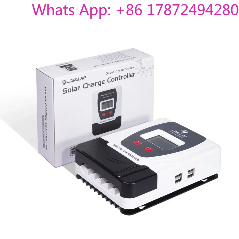 Solar Panel Charger Controller 60a 60 Amp PWM Solar Charge Controller 48V With Free Use Screwdriver Inside
