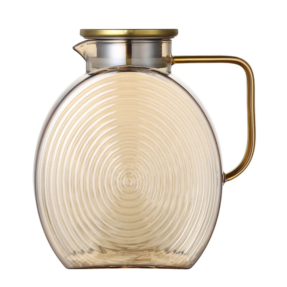 

Nordic Style Refrigerator Snail Glass Pitcher 2.5L Heat Resistant Cold Water Kettle Large Capacity Water Container Hotel
