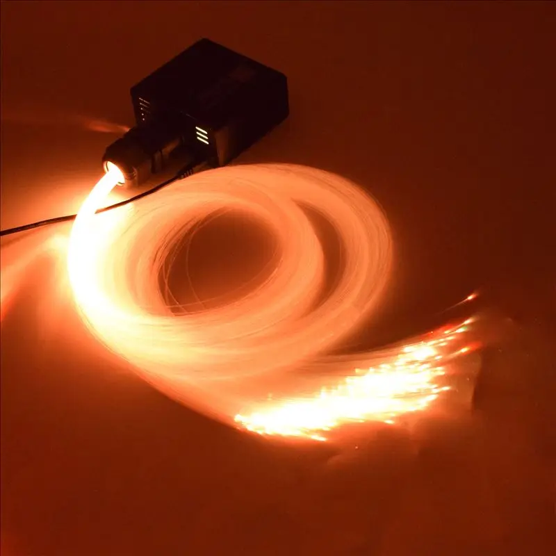 APP 16W RGBW Twinkle LED Fiber Optic Light With PMMA Fiber Optical Cable For Home Car Starry Sky Effect Decorative