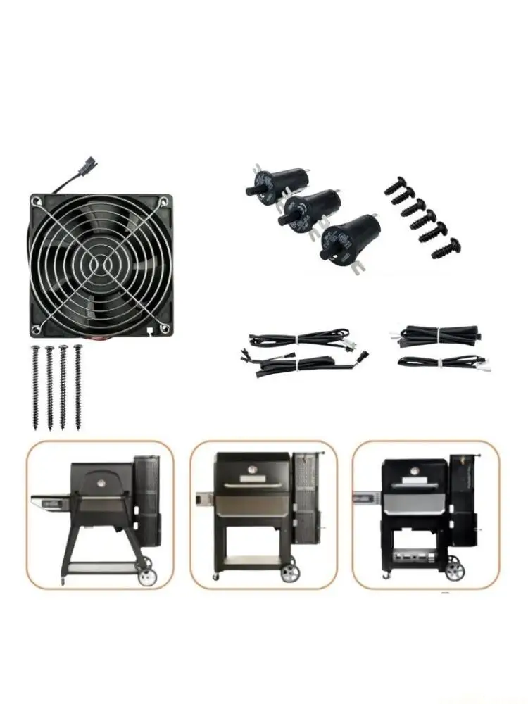 

D0AB Вентилятор для барбекю Маленький портативный воздуходувка Угольный гриль Вентилятор для приготовления пищи на открытом