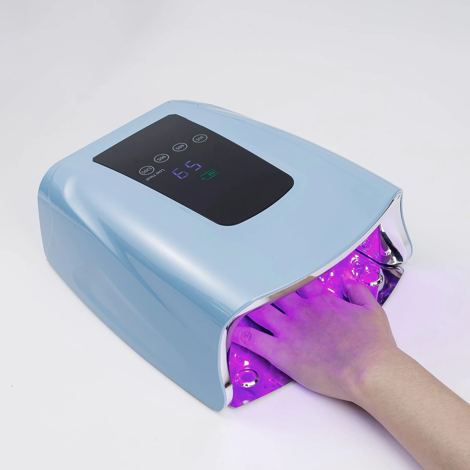 Lampu Kuku Profesional 86w Tanpa Kabel Portabel UV LED Operasi Cerdas Sensor Otomatis