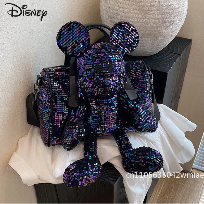 ميكي 2026 حقيبة دمية جديدة ثلاثية الأبعاد عصرية وعالية الجودة حقيبة كروس ترتر بلون سادة حقيبة يد فتاة متعددة الاستخدامات