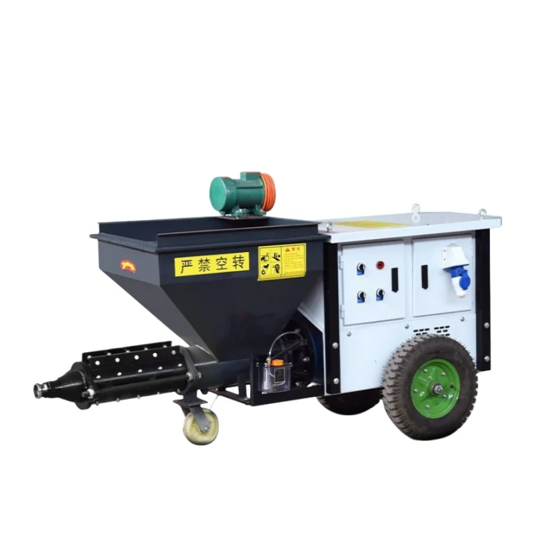 New Automatic Dustless Spraying Machine for Dry Cement Sand Mortar & Gypsum with 5.5kw Motor/Engine High Efficiency
