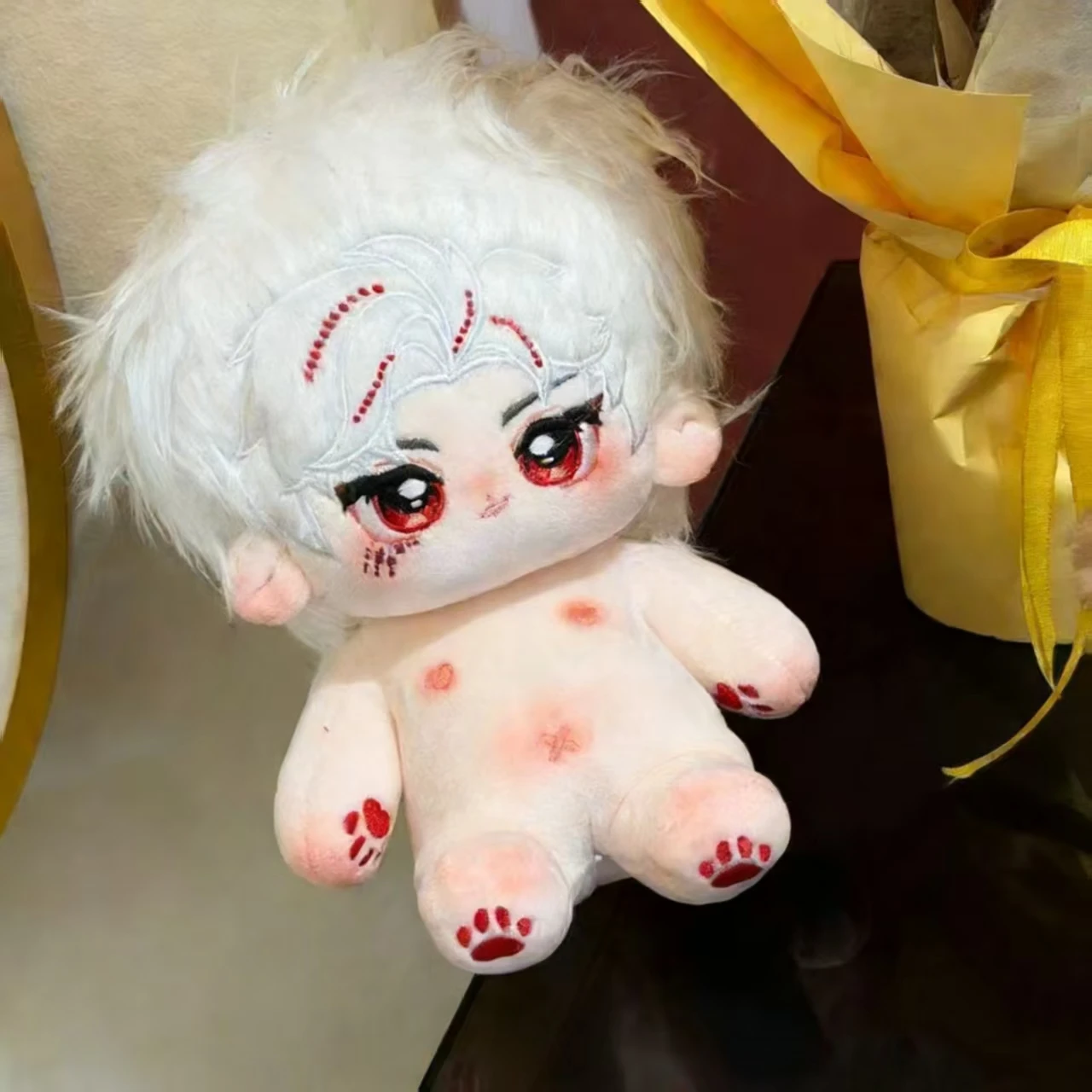 

20-сантиметровая аниме-кукла Sylus из игры Love and Deepspace, милая косплей-кукла из мягкого хлопка со скелетом, мультяшный идол, игрушка для переодевания своими руками, фигурка, подарок