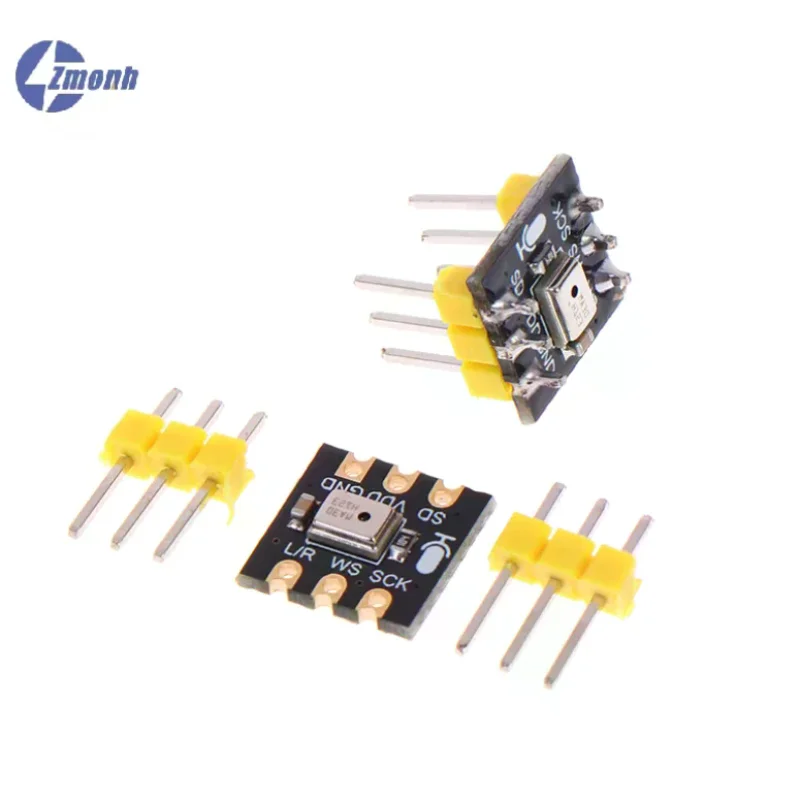 

INMP441 Omnidirectional Microphone Module MEMS Sensor 24 Bit High-precision Low-power I2S Digital Output Sensor Module For ESP32