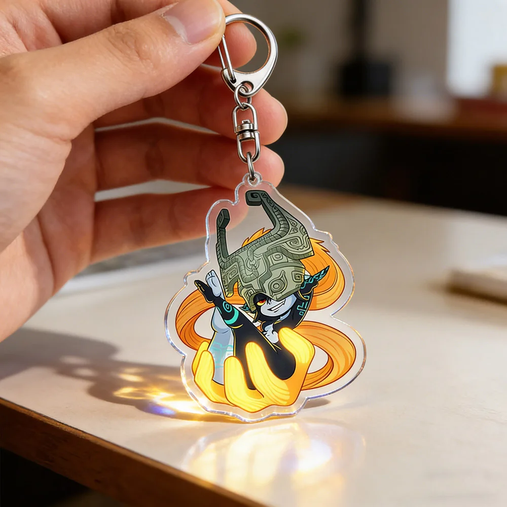 Lindo llavero de dibujos animados de Midna Chibi, accesorios para bolsos, llaveros de anime, joyería, regalos para fanáticos del manga