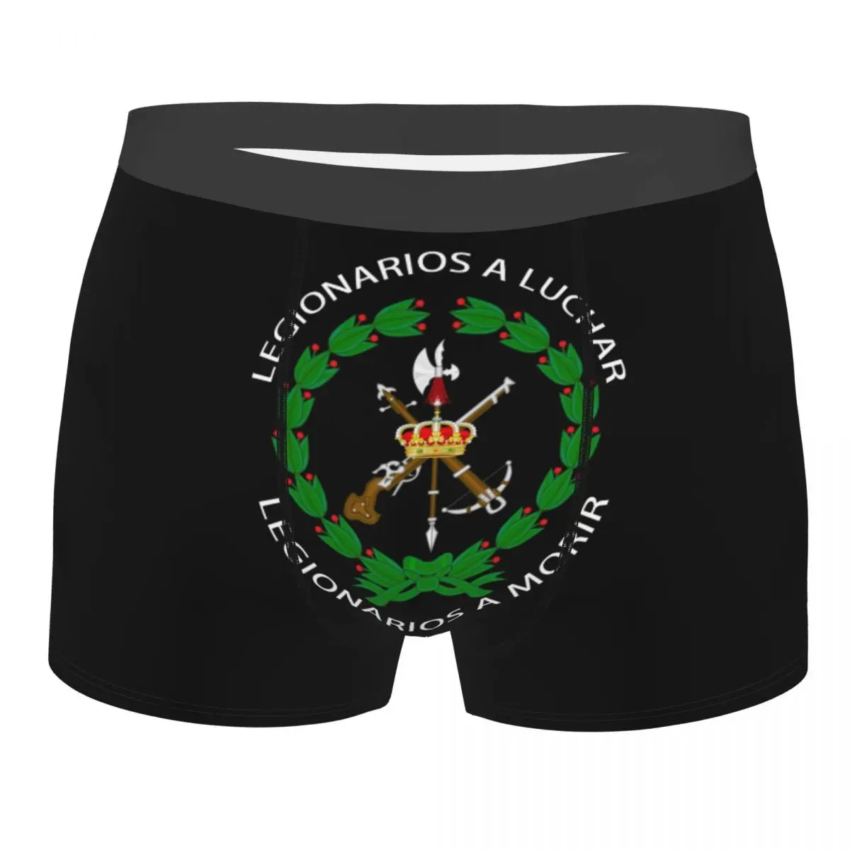 Fashion Spanish Legion Boxers Shorts Panties Men\'s Underpants Breathbale Spain Coat of Arms Briefs Underwear