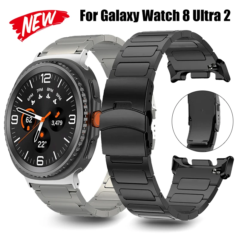 

Роскошный титановый деловой ремешок для Samsung Galaxy Watch 8 Ultra 2, браслет на запястье для часов 8, классический 46 мм/8 40 44 мм Correa