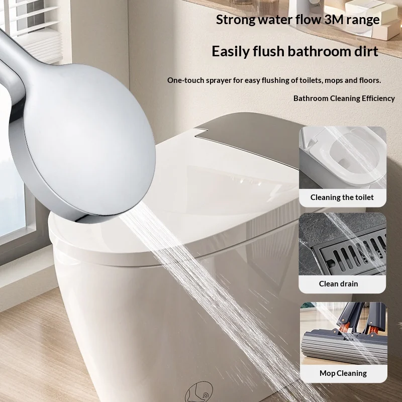 Picture 5: Large overhead shower with 4 functions - household shower handheld shower with large overhead spray