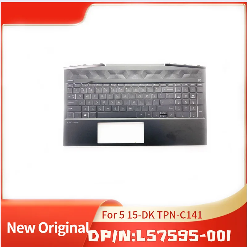 

L57595-001 Silver Brand New Original Top Cover Upper Case for HP Laptop 5 15-DK TPN-C141 With keyboard Tochpad