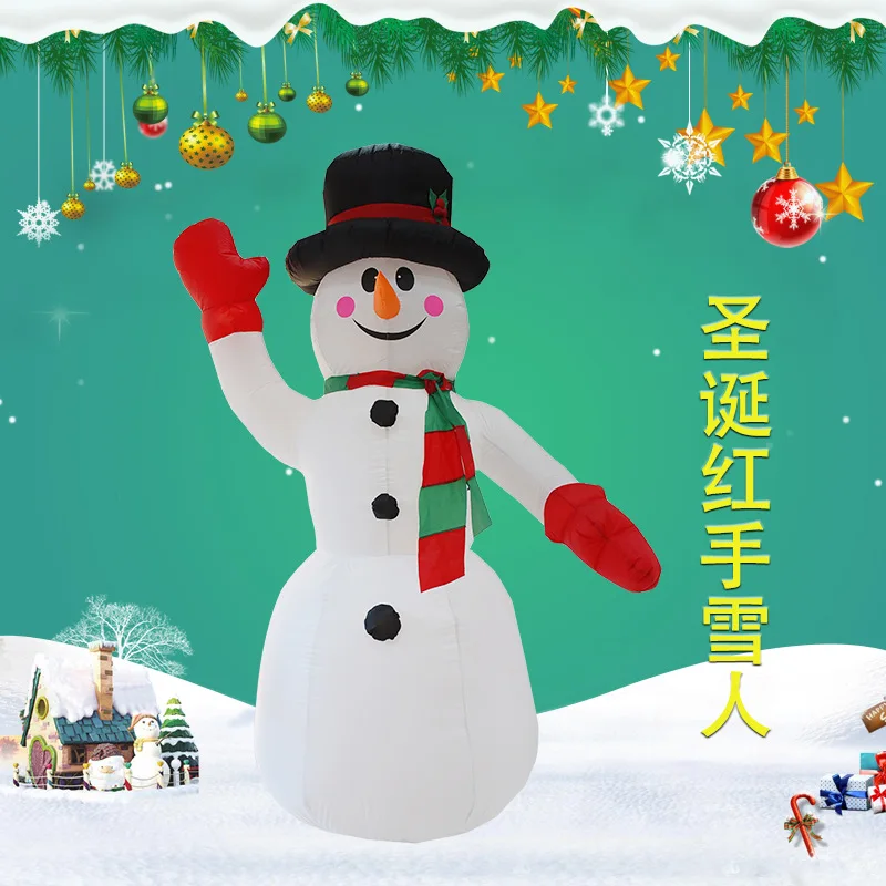 Cross-border  Christmas Yard Decoration Gifts Inflatable Christmas Snowman Model Santa Claus Air Mold Wholesale