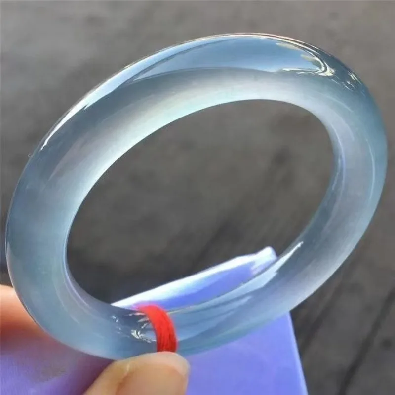 Natural High Ice Light Blue Round Bar Bracelet
