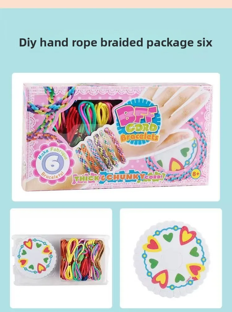 Zestaw do samodzielnego tworzenia bransoletek dla dziewczynek, zestaw do tworzenia biżuterii, zestaw artystyczny dla dzieci, zestaw do rękodzieła przyjaźni dla dziewczynek w wieku 5-12 lat, zabawki dla dziewczynek, prezent.
