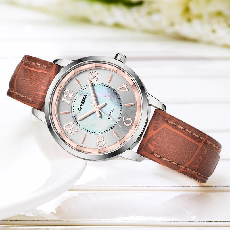 CASIMA Women's Wristwatch, Quartz Movement, Simple Trend  Fashionable, Waterproof, Luminous, Model SP-3003-1009