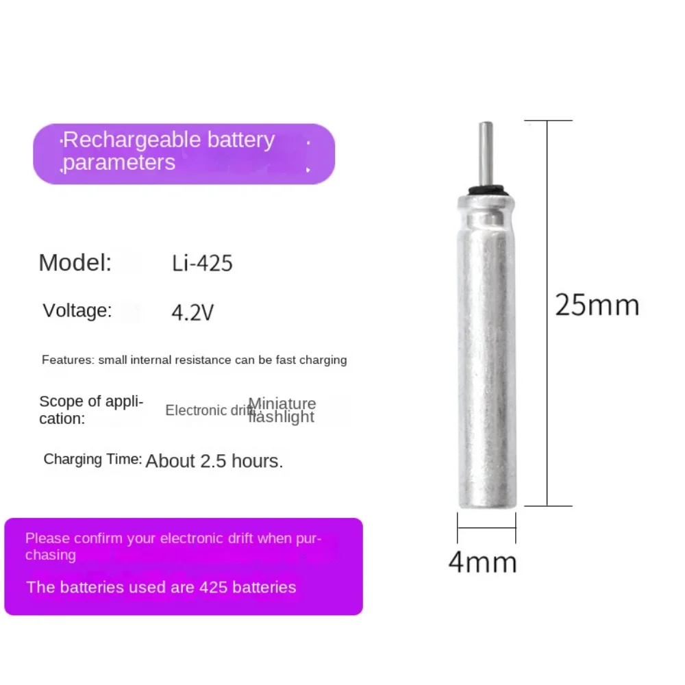 USB Charger for CR425 CR322 Fishing Float Battery, 1/2 Hole Luminous Bobber Accessories for Lake River Night Fishing