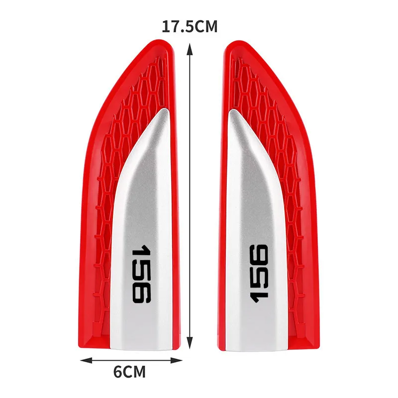 Fashion Car Side Fender Body Fender Cover Trim Protective Sticker For Alfa Romeo 156 Accessorie ABS resin material Waterproof