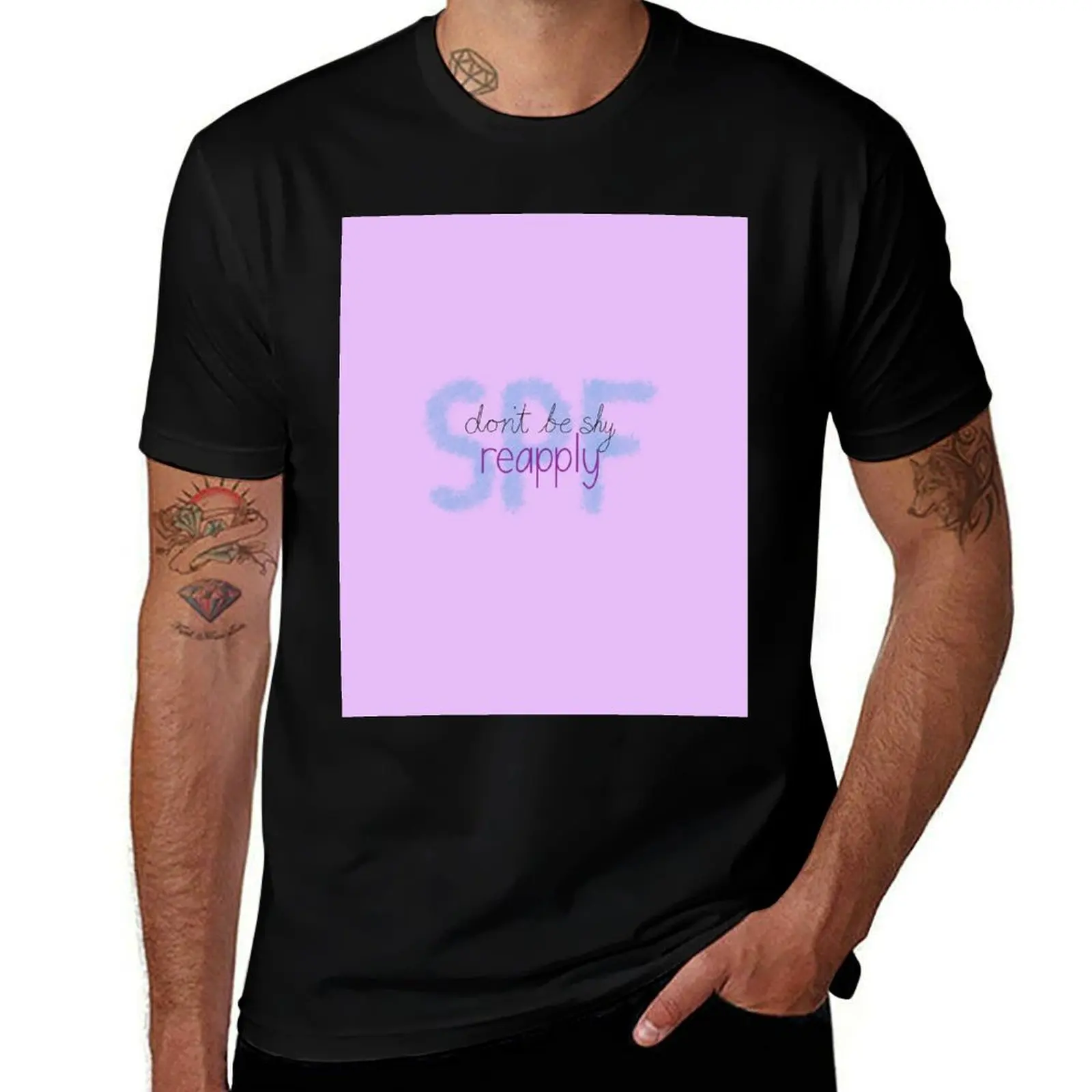 Don’t Be Shy Reapply Pastel - Sunscreen T-Shirt anime oversizeds graphics Aesthetic clothing mens funny t shirts