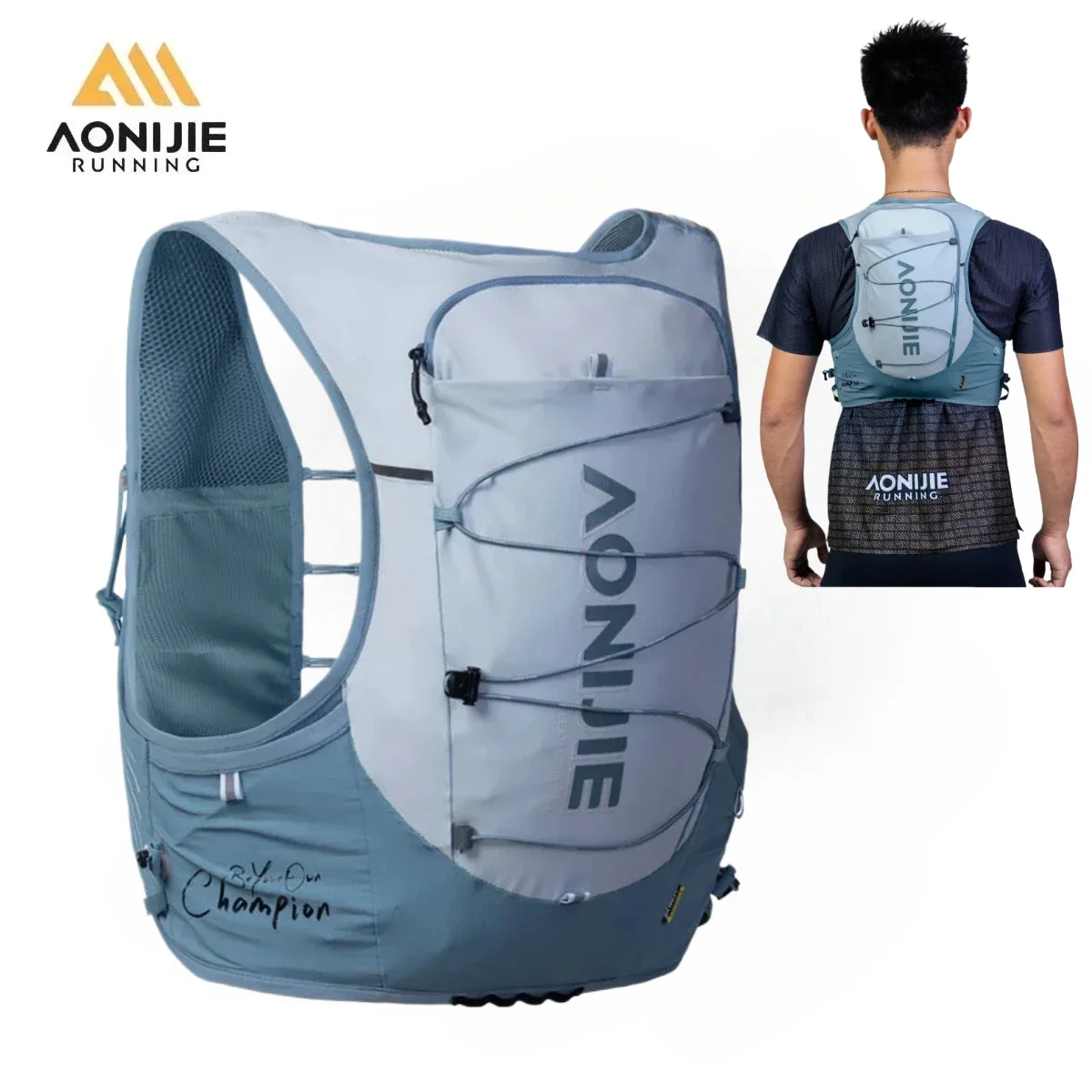AONIJIE 10L Hydration Pack High Capacity Running Hydration Vest for Cross-Country Hiking Mountaineering and Marathon C9116