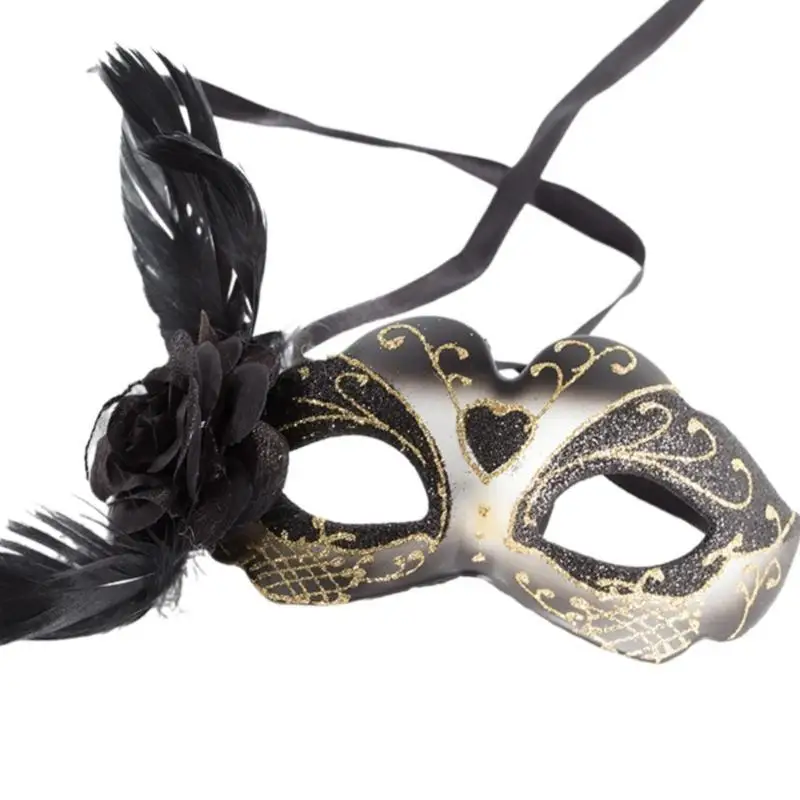 652F Women Festival Eye Mask For Masquerade Party Dance Sexy Costume Halloween Half Face Mask for Decorations Halloween Mask