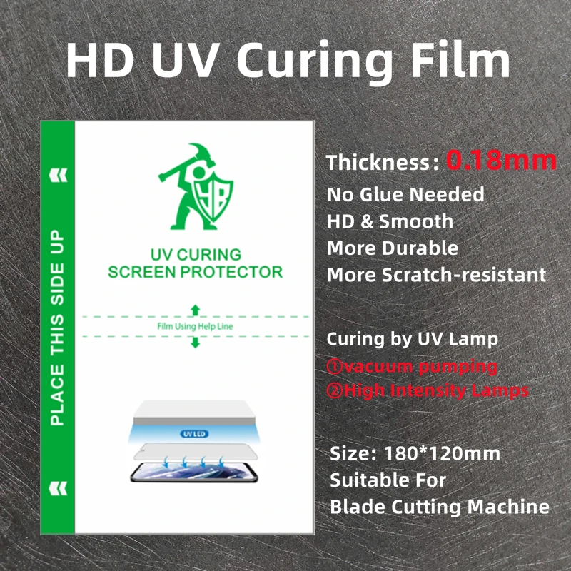 Imagem -06 - Filme em Forma de uv para Protetores de Tela Lcd Filme Flexível hd Máquina de Corte Inteligente Nano Todos os Telefones 50 Pcs