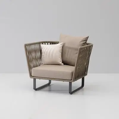 

Outdoor rattan sofa three people waterproof sunscreen garden balcony outdoor casual coffee table rattan chair furniture