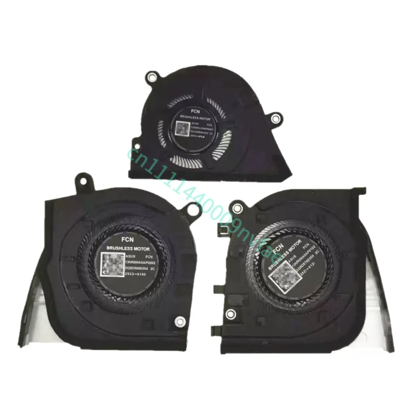 CPU+GPU Fan For ASUS ROG Zephyrus G14 GA403 GA403UV GA403UI GA403UU GA403UV8945-0ECHXHB8X20 13NR0HX0AP0201 13NR0HX0AP01 0.3