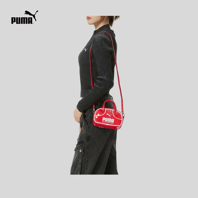 Puma Red Women's Bag 2026 Horse New Year's Wedding Bag Small Bag Shoulder Bag Casual Messenger Bag 091824-03