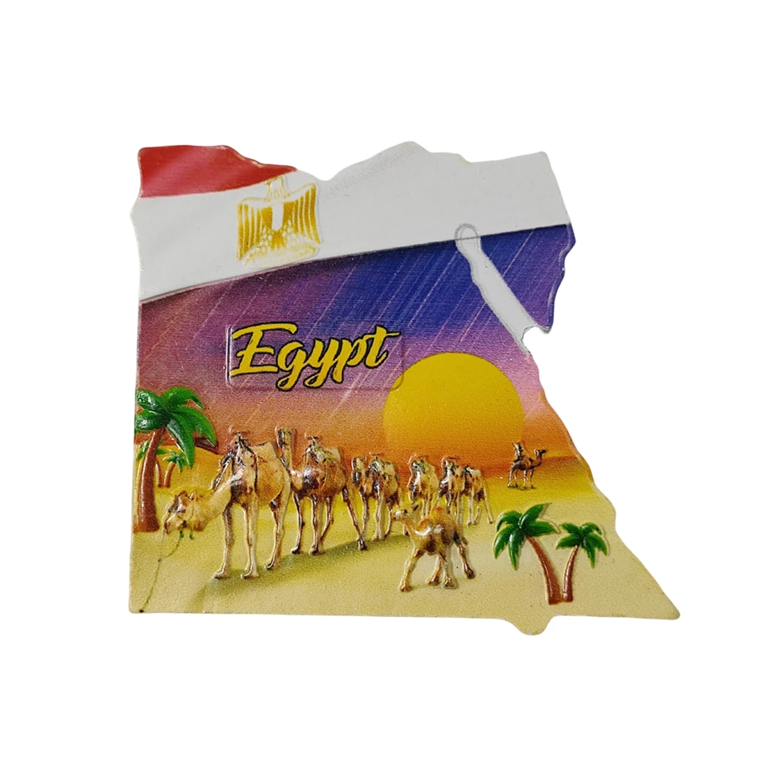 Egypt 3D Camels Fridge Magnet Souvenir Gift,Resin Handmade Egypt Refrigerator Magnet Home Decoration Collection