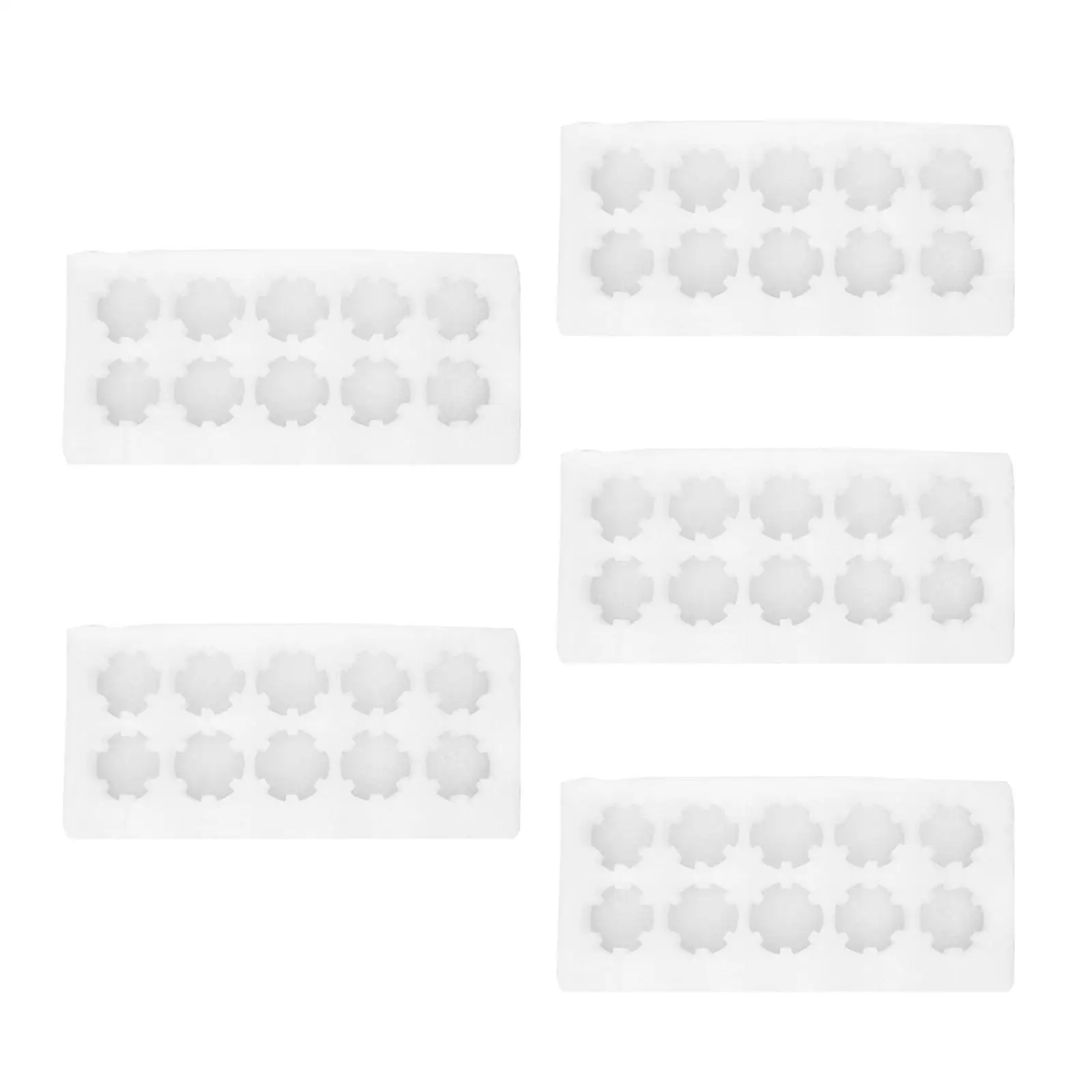

5Pcs EPE Wool Eggs Tray Trays White 10Eggs Capacity Safe Practical Household Helper Storage Container