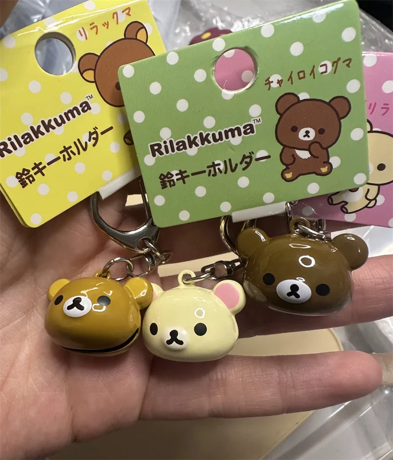 

Rilakkuma маленький брелок-колокольчик зажим Korilakkuma Chairoikoguma Bear Kiiroitori Chick Kawaii милая сумка брелки подвески брелок