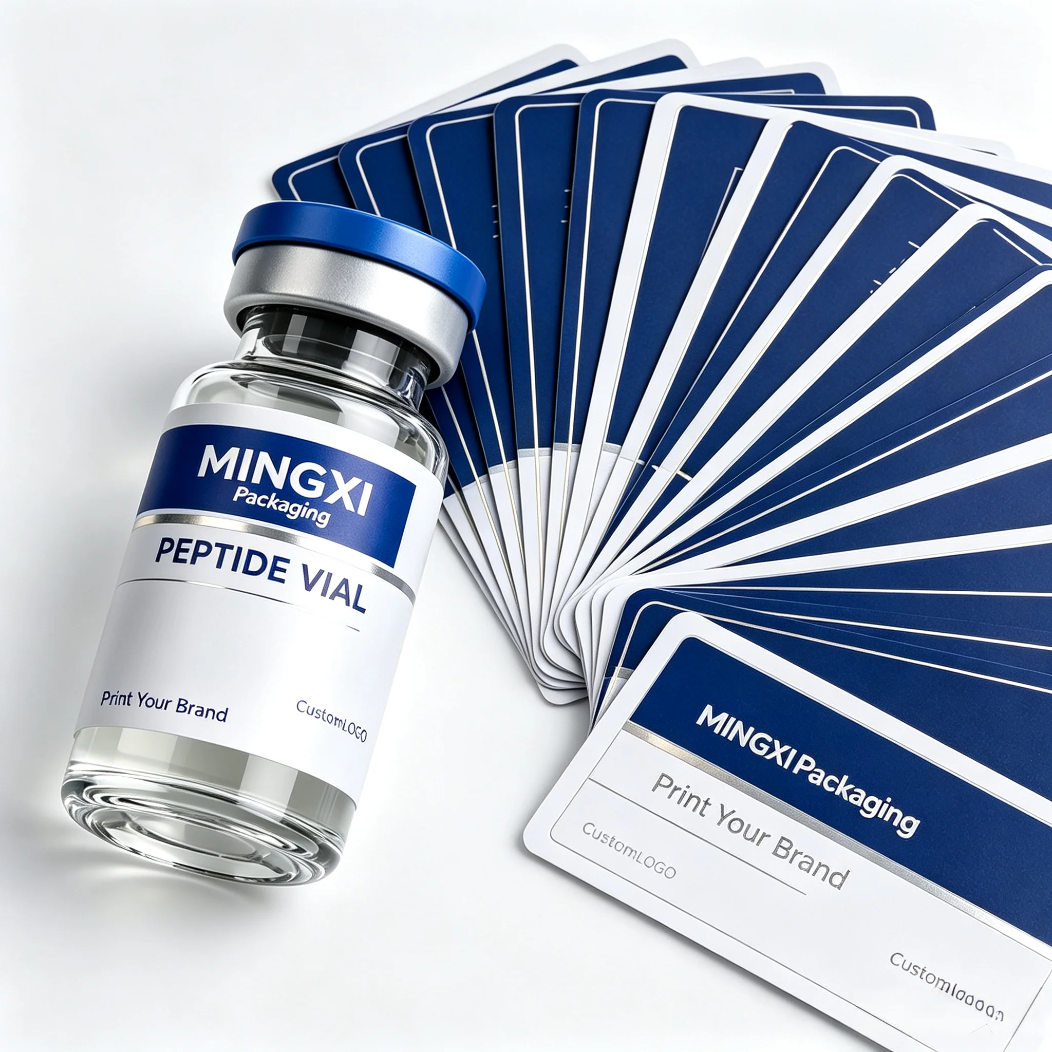 Precision Printed Self Adhesive Stickers for Peptide Vials,Waterproof & High Temp Resistant Labels for Injectable Health Supple