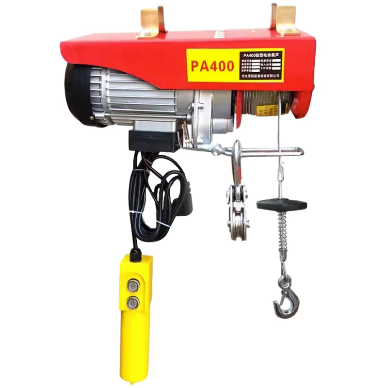 PA Type Electric Lifting Hoist 300 kg 500 kg 1000 kg Small Wire Rope Hoist Mini Electric Hoist