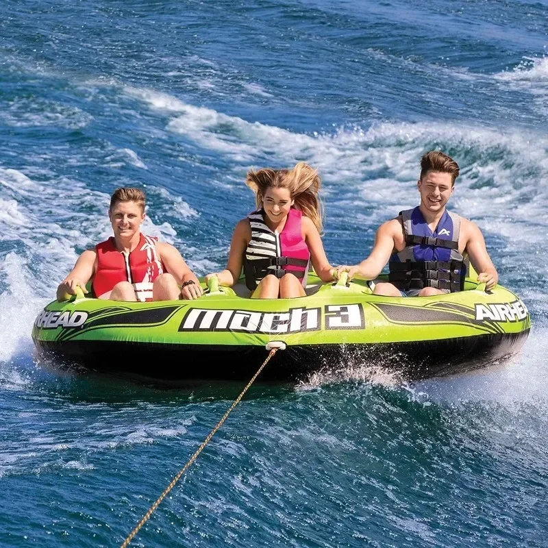 Towable Tube for Boating - 1, 2, and 3 Rider Sizes Inflatables Colchon Inflable Floating Blanket