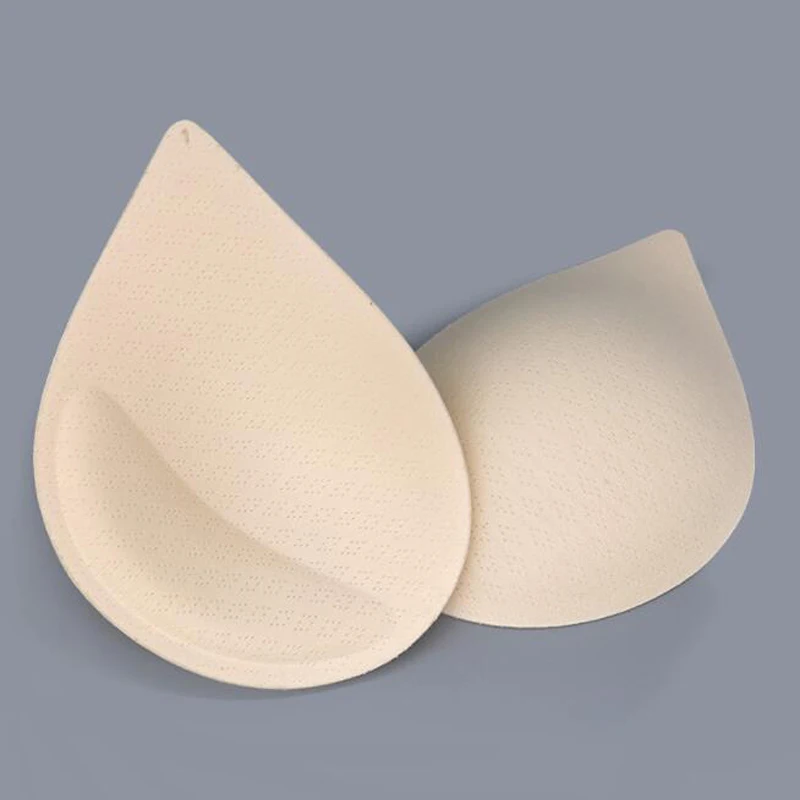 Large Size Skin Imitation Latex Water Drop Type Thickening Chest Pad DIY Sewing Underwear Bikini Swimsuit Wedding Dress Bra