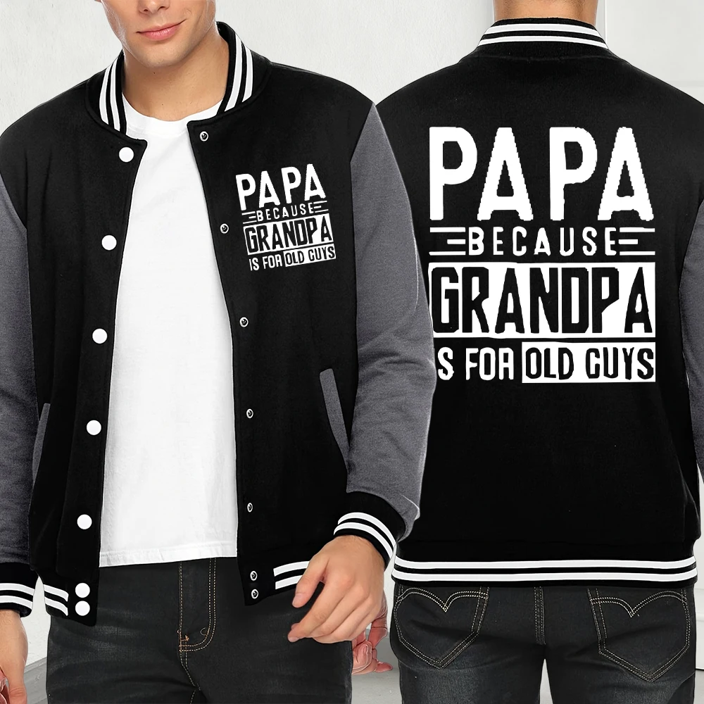 

Don't Call Me Papa, I'm Not Old Funny Print Мужская одежда Y2K Уличная одежда Повседневная модная куртка Флисовая разноцветная уличная одежда