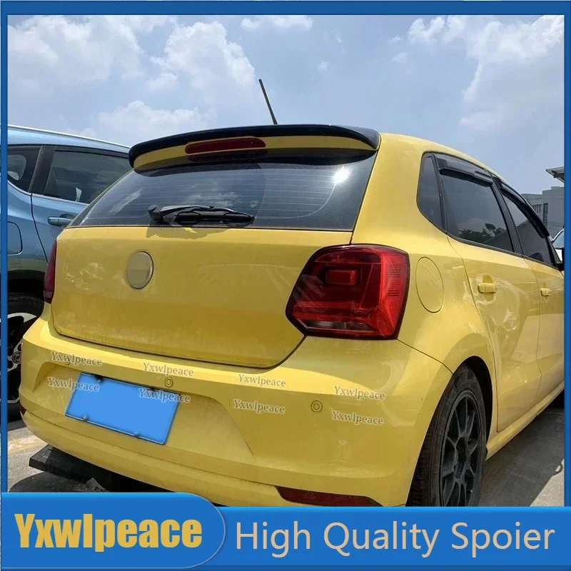 

For VW Volkswagen VW POLO 6R 2011-2018 Roof Spoiler High Quality ABS Plastic Primer Color Rear Trunk Lip Wing Car Styling