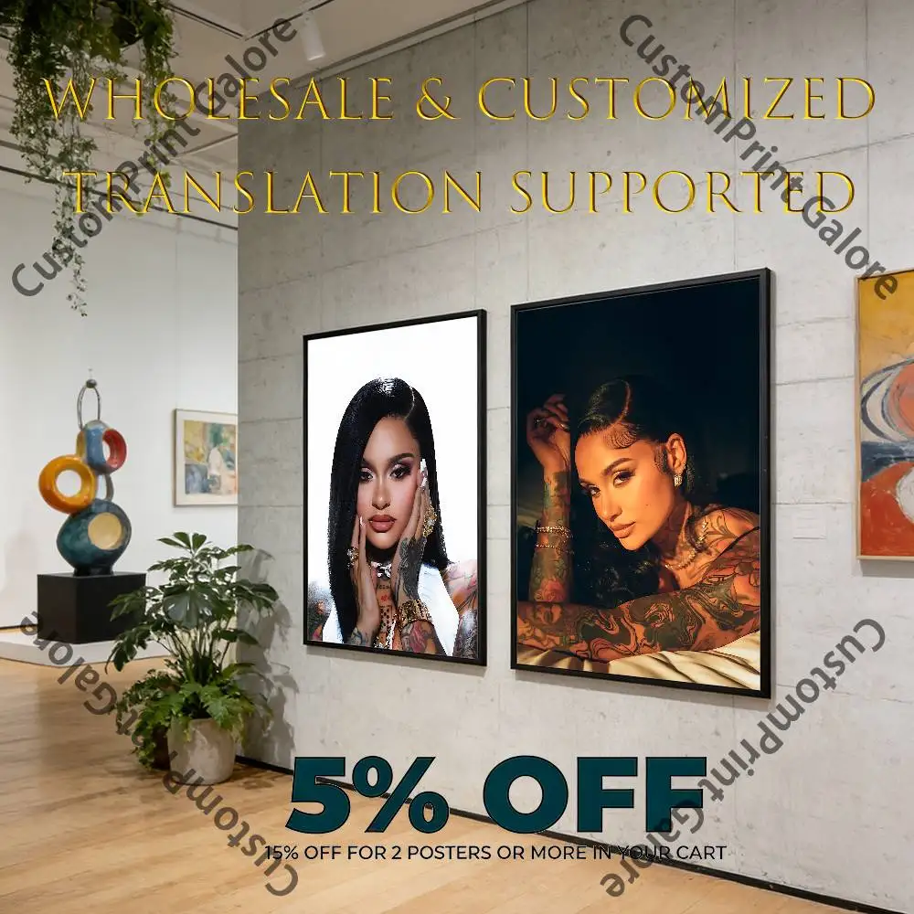 K-Kehlani Trendy INS Style Poster Sticker Fashion Aesthetic Art Print for Dorm Home Wall Decoration