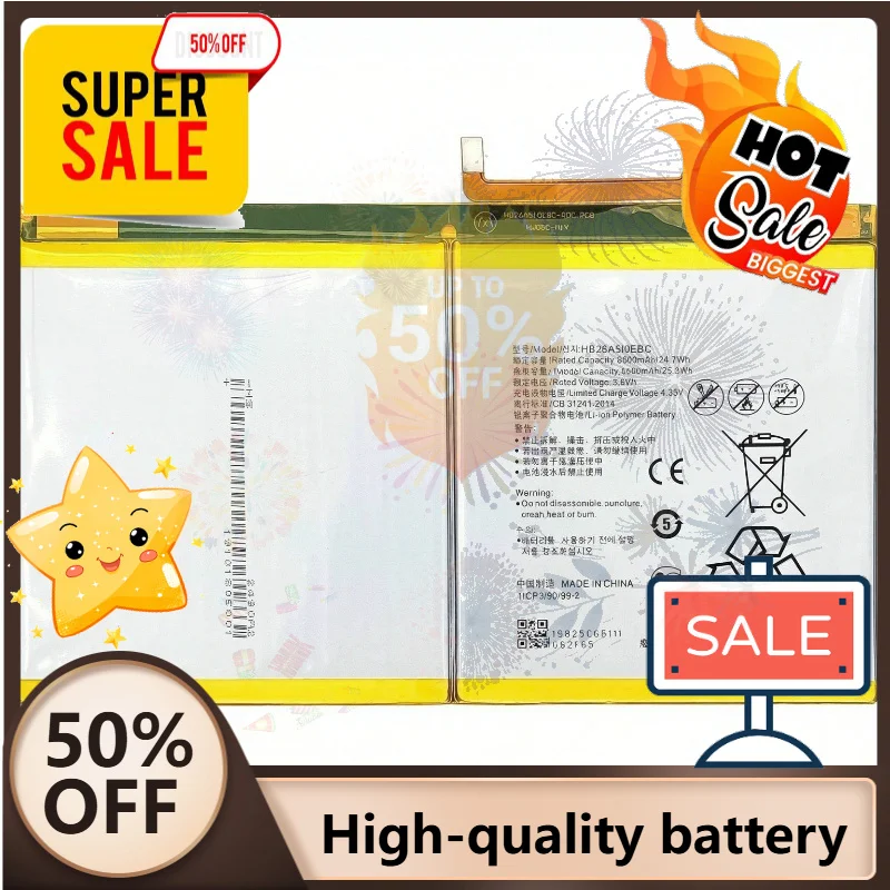 SWZY 6660mAh HB26A5I0EBC New Tablet Battery for Huawei MediaPad M2 10.1 Flat Cell M2-A01W M2-A01L MediaPad M3 Lite 10.1 M3-10 M2