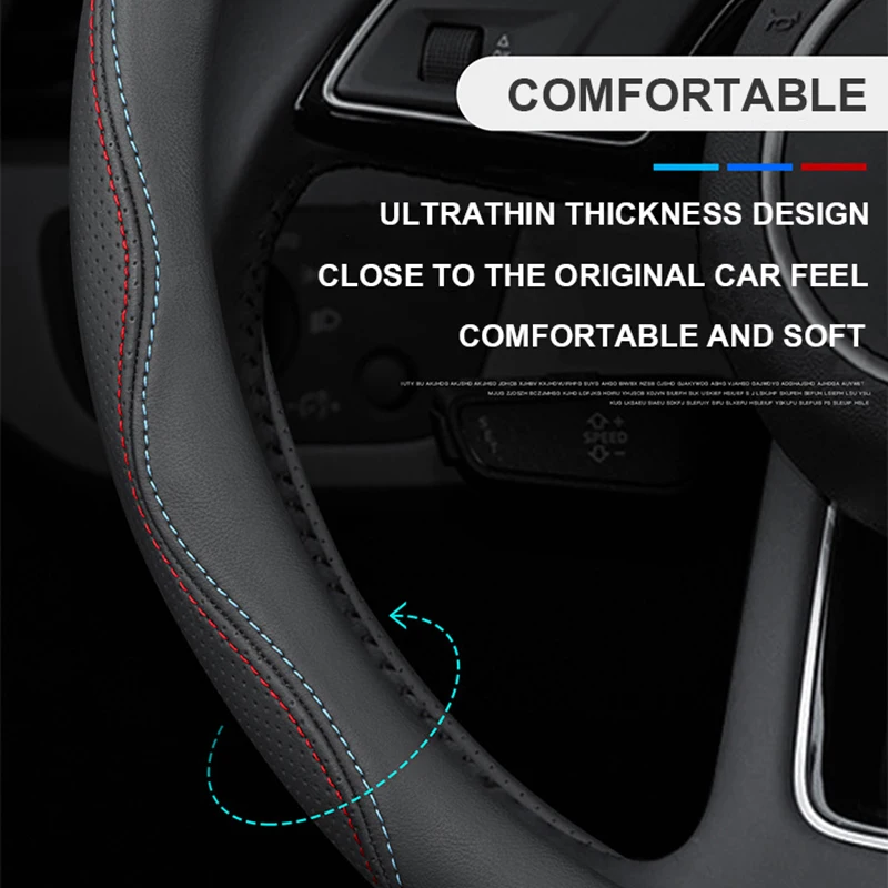 Car Leather Steering Wheel Cover For Subaru Forester Sh Sj Levorg XV Ascent Outback Impreza Legacy Crosstrek Tribeca BRZ WRX STI - Image 3