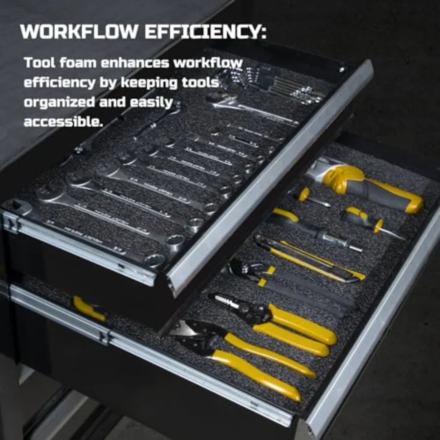 Tool Box Foam Insert 1PC 48x24x2 Inch Polyethylene Storage Sheets for Hard Cases Custom Tool Shadow Organizer for Toolbox Kaize