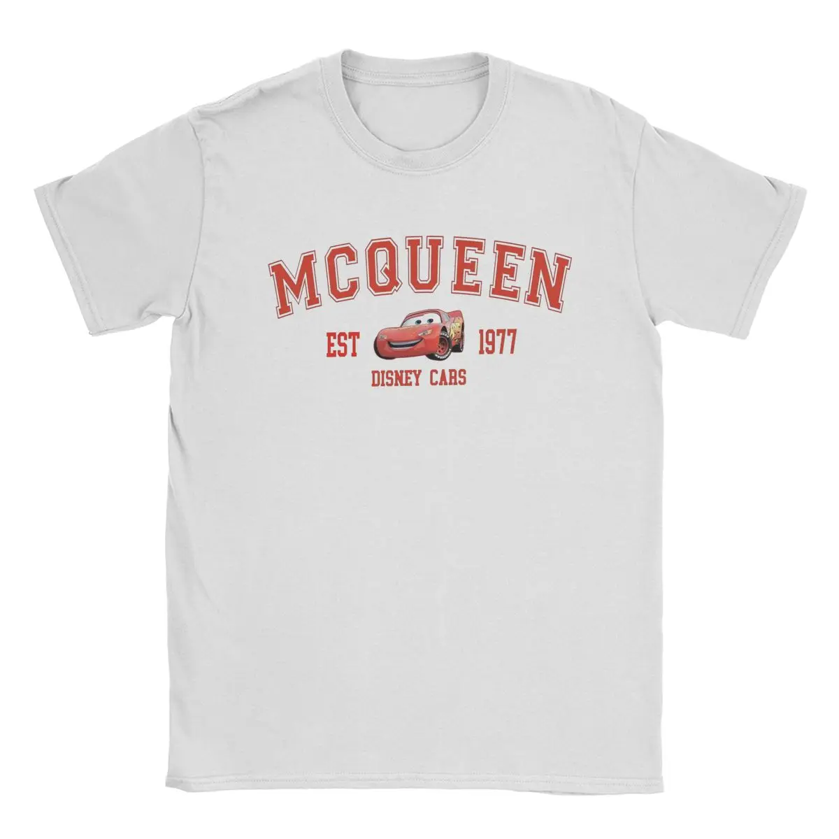 Racing Red Cars Fastest Mcqueen T-Shirts Men Funny 100% Cotton Tees O Neck Short Sleeve T Shirt Graphic Clothes