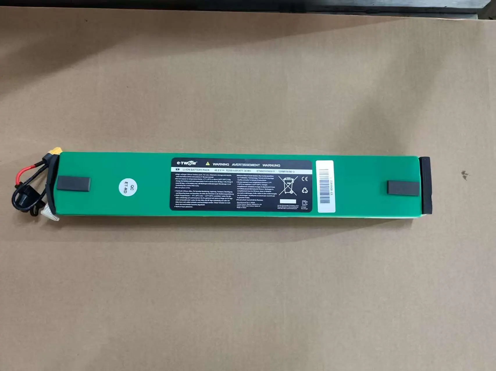 Batería 48v 10.5AH para E-TWOW booster GT SE/GT SPROT ELECTRIC SCOOTER