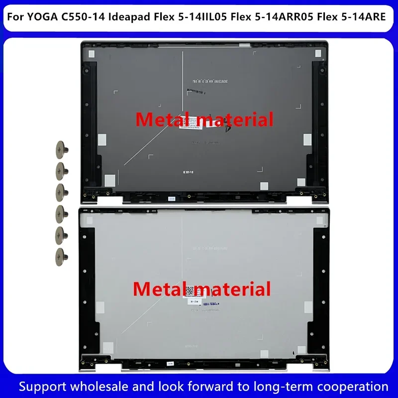 New For Lenovo YOGA C550-14 Ideapad Flex 5-14IIL05 Flex 5-14ARR Flex 5-14ARE05 LCD Back Cover SCB0R75364 SCB0R75367