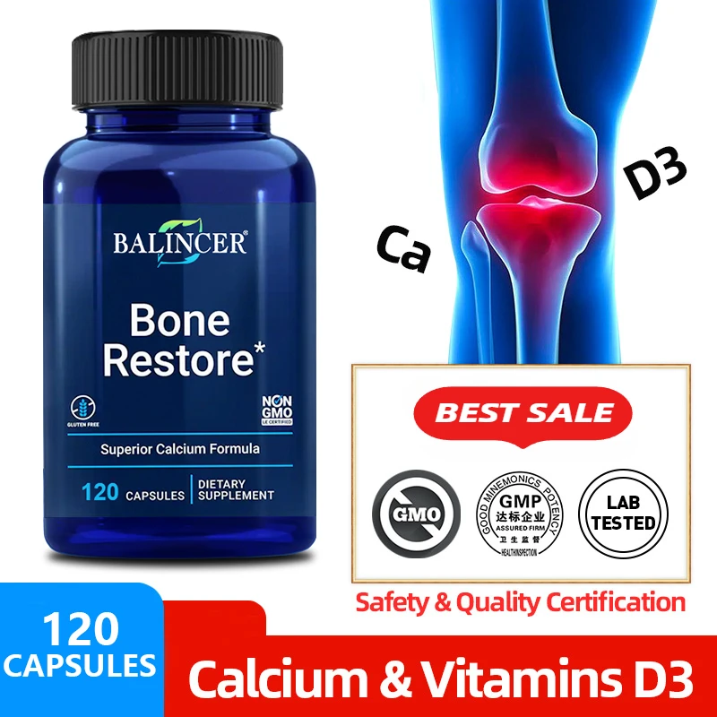 Balincer increases bone density promotes bone mineralization improves knees, joints and back, anti-inflammatory bone recovery