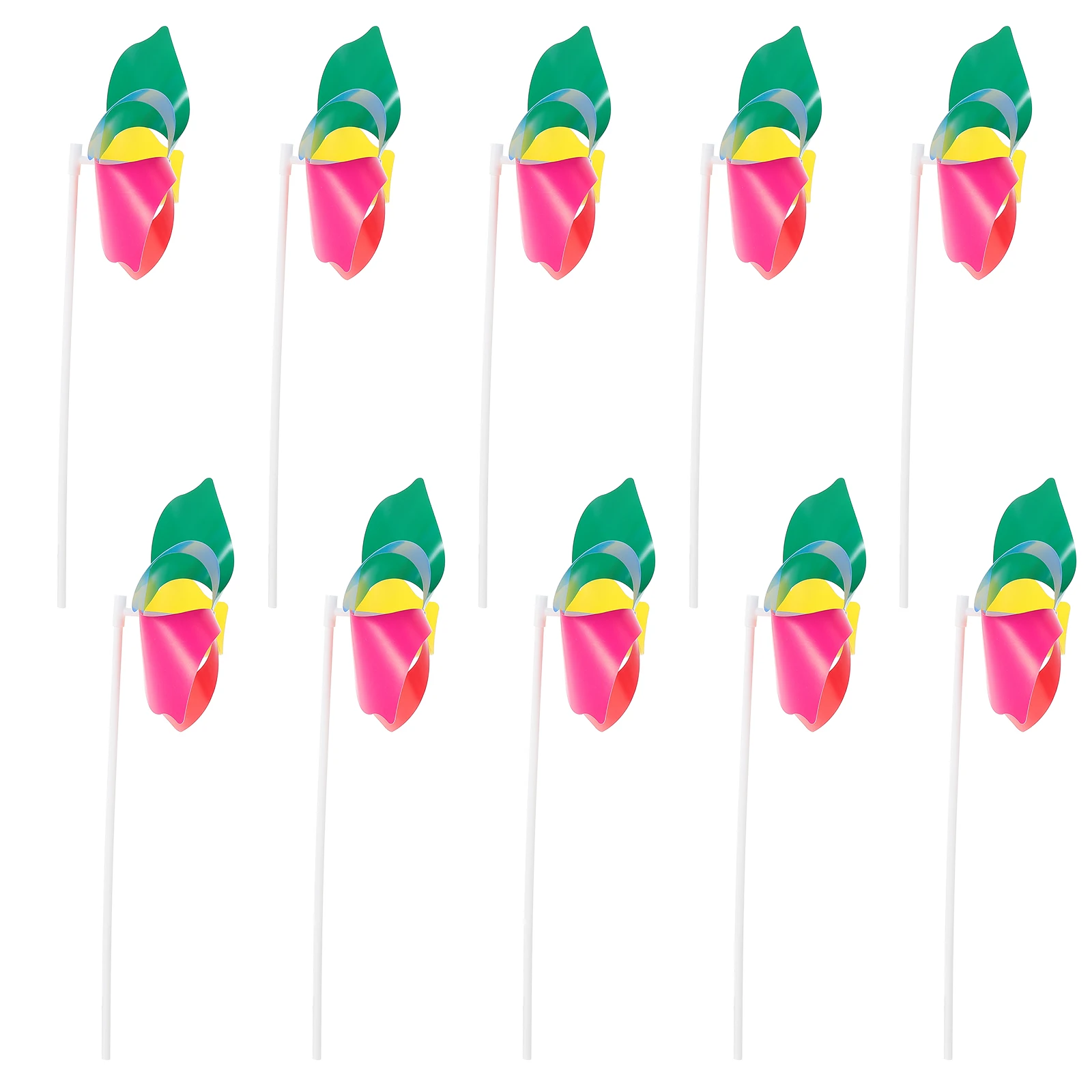 

Colorful Windmill Handheld Plastic Toy Kids Pinwheels Colored Decorative