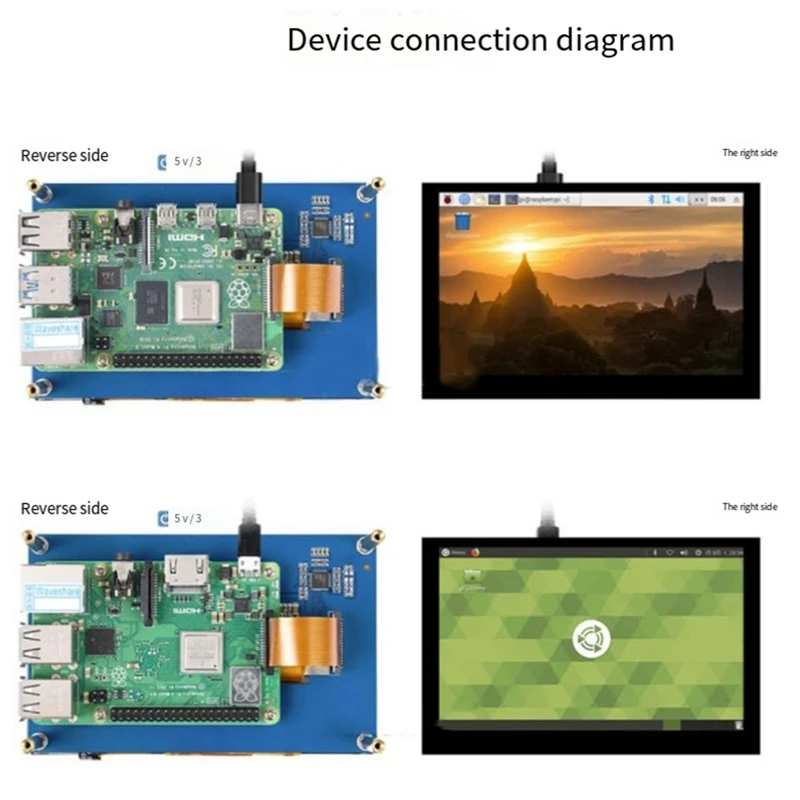 5.0 Inch 800X480 MIPI IPS TFT DSI Multi-Touch Capacitive Touch Screen LCD Module Monitoring Screen For Raspberry Pi