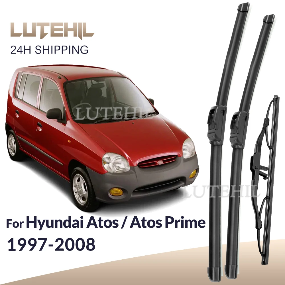 For Hyundai Atos / Atos Prime 1997-2008 1998 1999 Wiper Front&Rear Wiper Blades Windshield Windscreen Window Brushes 20